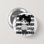 Unerschütterliche Krone Relatable Chibi Grafik Ill Button (Vorne & Hinten)