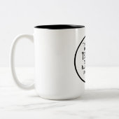 Unerschütterliche Liebe des Gottes, Wehklage-3:22 Zweifarbige Tasse (Links)