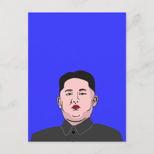 Unerschütterlicher Kim Jong-un Postkarte