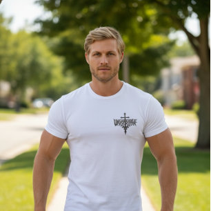 Unerschütterlicher Krieger Tri-Blend Shirt