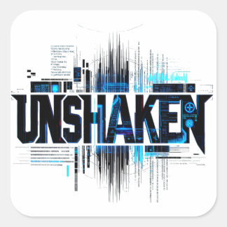 UNERSCHÜTTERT Cyberpunk Aufkleber