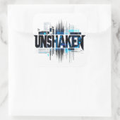UNERSCHÜTTERT Cyberpunk Aufkleber (Tasche)