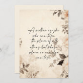 unersetzliche Mutter Feiertagskarte (Vorne/Hinten)