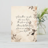 unersetzliche Mutter Feiertagskarte (Stehend Vorderseite)