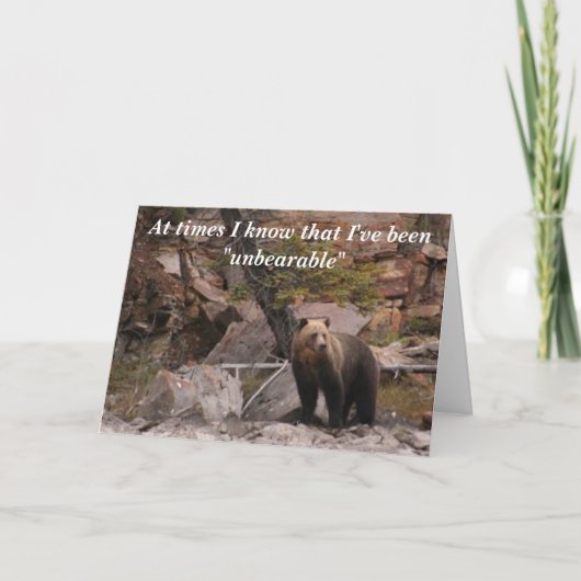 Unerträglich Dankeskarte (Vorderseite)