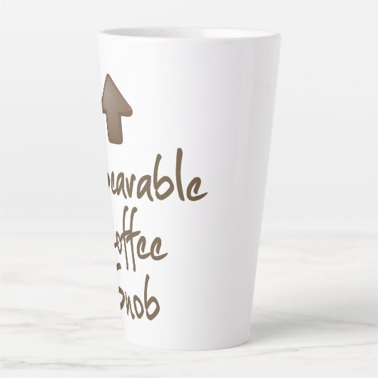 Unerträgliches Kaffeesnob Milchtasse (Vorderseite)