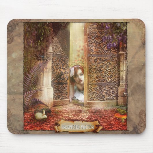 unerwartete Besucher Mousepad (Vorne)