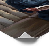 Unerwartete Besucher Surreal Poster Print Wall Art (Ecke)