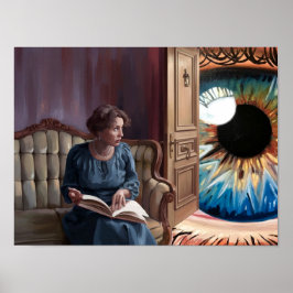 Unerwartete Besucher Surreal Poster Print Wall Art