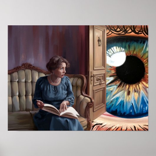 Unerwartete Besucher Surreal Poster Print Wall Art (Vorne)