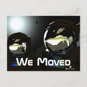 Unerwartete Besucher UFO Ankündigungspostkarte