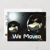 Unerwartete Besucher UFO Ankündigungspostkarte (Vorne/Hinten)