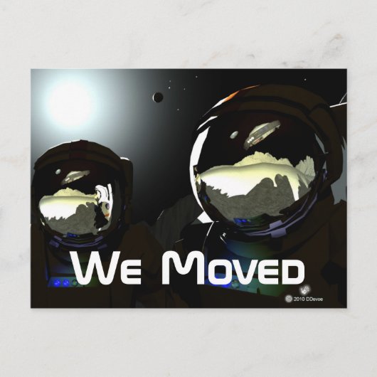 Unerwartete Besucher UFO Ankündigungspostkarte (Vorderseite)