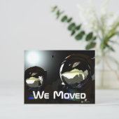 Unerwartete Besucher UFO Ankündigungspostkarte (Stehend Vorderseite)