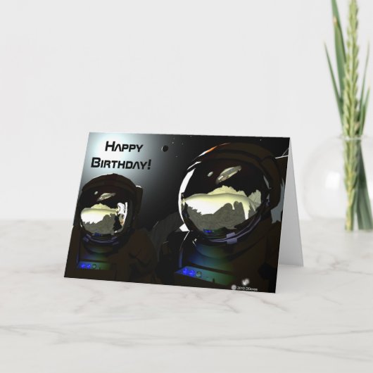 Unerwartete Besucher UFO Karte (Vorderseite)