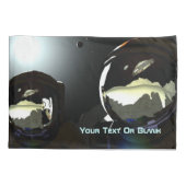 Unerwartete Besucher UFO Kissenbezug (Rückseite)