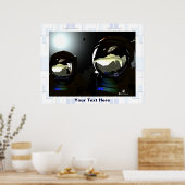 Unerwartete Besucher UFO Poster (Küche)