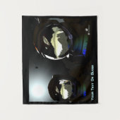 Unerwartete Besucher UFO Wandteppich (Vorderseite)