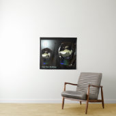 Unerwartete Besucher UFO Wandteppich (Beispiel (Horizontal))