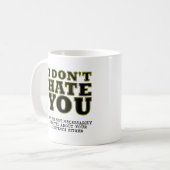 Unerwartete Existenz Funny Mug Kaffeetasse (Vorderseite Links)