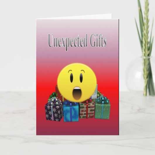 Unerwartete Geschenke Karte (Vorderseite)