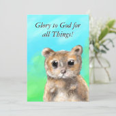 Unerwartete Joy Stationary Card Dankeskarte (Stehend Vorderseite)