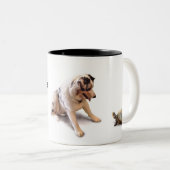 Unerwartete Schildkröte-Liebe Zweifarbige Tasse (VorderseiteRechts)