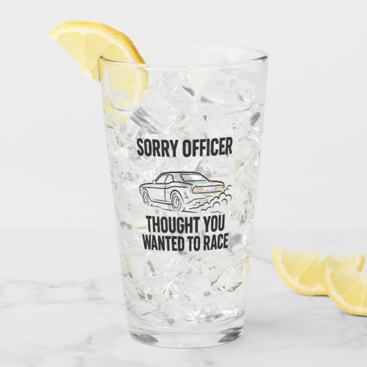 Unerwartetes Rennen Glas (Vorderseite Ice)