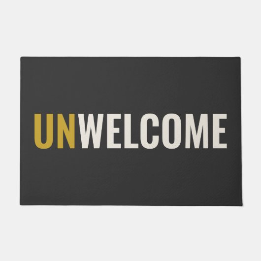 UNERWÜNSCHT - Unfreundlich Fußmatte (Vorderseite)