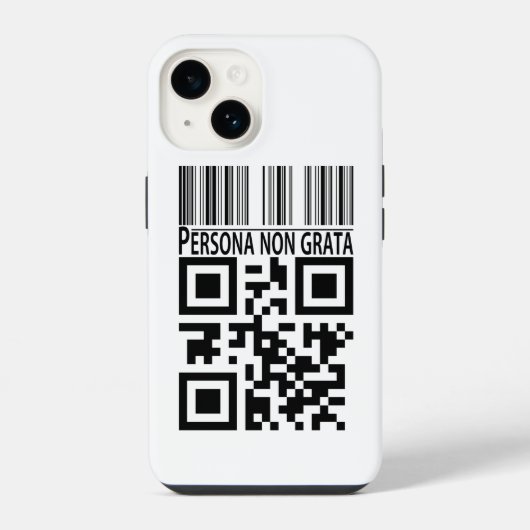 Unerwünschte Person iPhone Hülle (Rückseite)