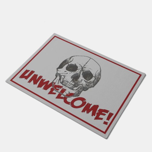unerwünschtes Halloween   Fußmatte (Schrägansicht)