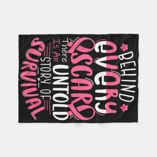 Unerzählter Story Brustkrebs hinter jedem Scar Fleecedecke (Vorderseite (Horizontal))