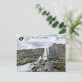 UNESCO - Þingvellir (Thingvellir) Nationalpark Postkarte (Stehend Vorderseite)