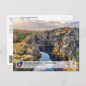 UNESCO - Þingvellir (Thingvellir) Nationalpark Postkarte (Vorne/Hinten)