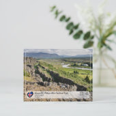 UNESCO - Þingvellir (Thingvellir) Nationalpark Postkarte (Stehend Vorderseite)