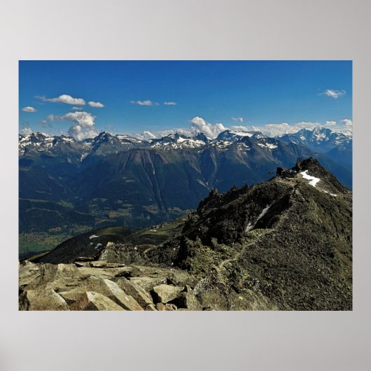 Unesco Aletsch Trail und Fiescher Tal Poster (Vorne)
