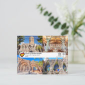 UNESCO - Antoni Gaud, Krypt bei Colonia G ￼ ell Postkarte (Stehend Vorderseite)