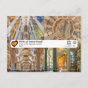 UNESCO - Antoni Gaudí - Sagrada Família - Krypt Postkarte