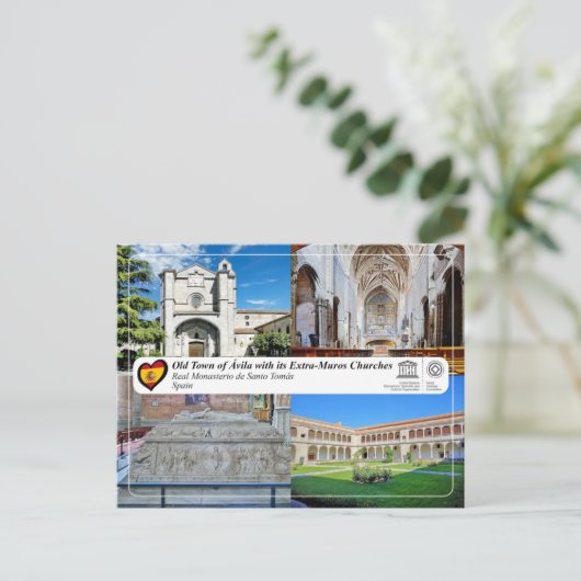 UNESCO - Ávila - Real Monasterio de Santo Tomás Postkarte (Stehend Vorderseite)