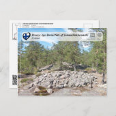 UNESCO - Burgstätte Sammallahdenmäk in der Bronzez Postkarte (Vorne/Hinten)