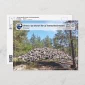 UNESCO - Burgstätte Sammallahdenmäk in der Bronzez Postkarte (Vorne/Hinten)