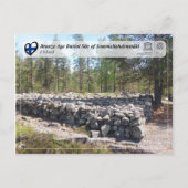 UNESCO - Burgstätte Sammallahdenmäk in der Bronzez Postkarte (Vorderseite)