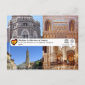 UNESCO Catedral del Salvador de Zaragoza (La Seo) Postkarte (Vorderseite)
