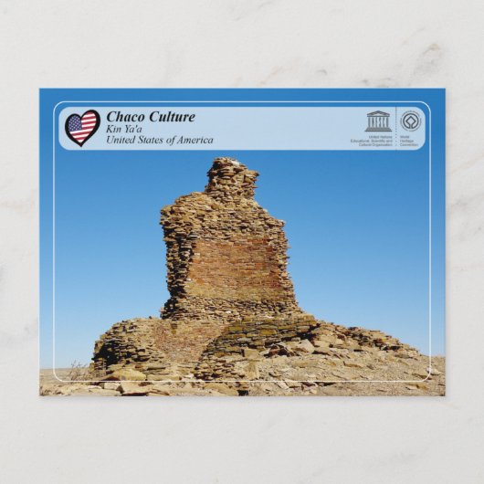 UNESCO - Chaco Culture - Kin Ya'a Postkarte (Vorderseite)