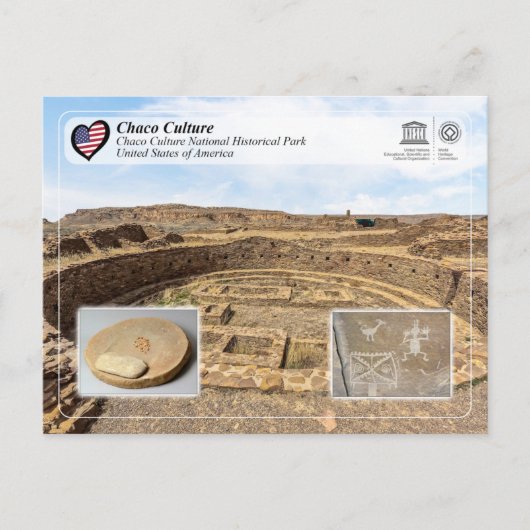 UNESCO - Chaco Culture Nationalparkprojekt des Loc Postkarte (Vorderseite)