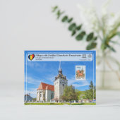 UNESCO-Dorf Saschiz-Keisd (Briefmarke Edition) Postkarte (Stehend Vorderseite)