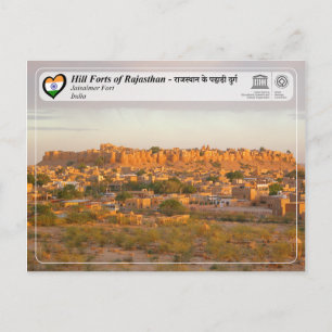 UNESCO - Festung Rajasthan - Jaisalmer Fort Postkarte