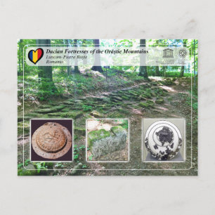 UNESCO - Festungen Dacian - Luncani-Piatra Rosie Postkarte