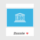 UNESCO-Flagge Aufkleber (Blatt)