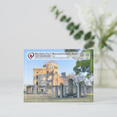 UNESCO - Friedensdenkmal Hiroshima (Genbaku-Kuppel Postkarte (Stehend Vorderseite)